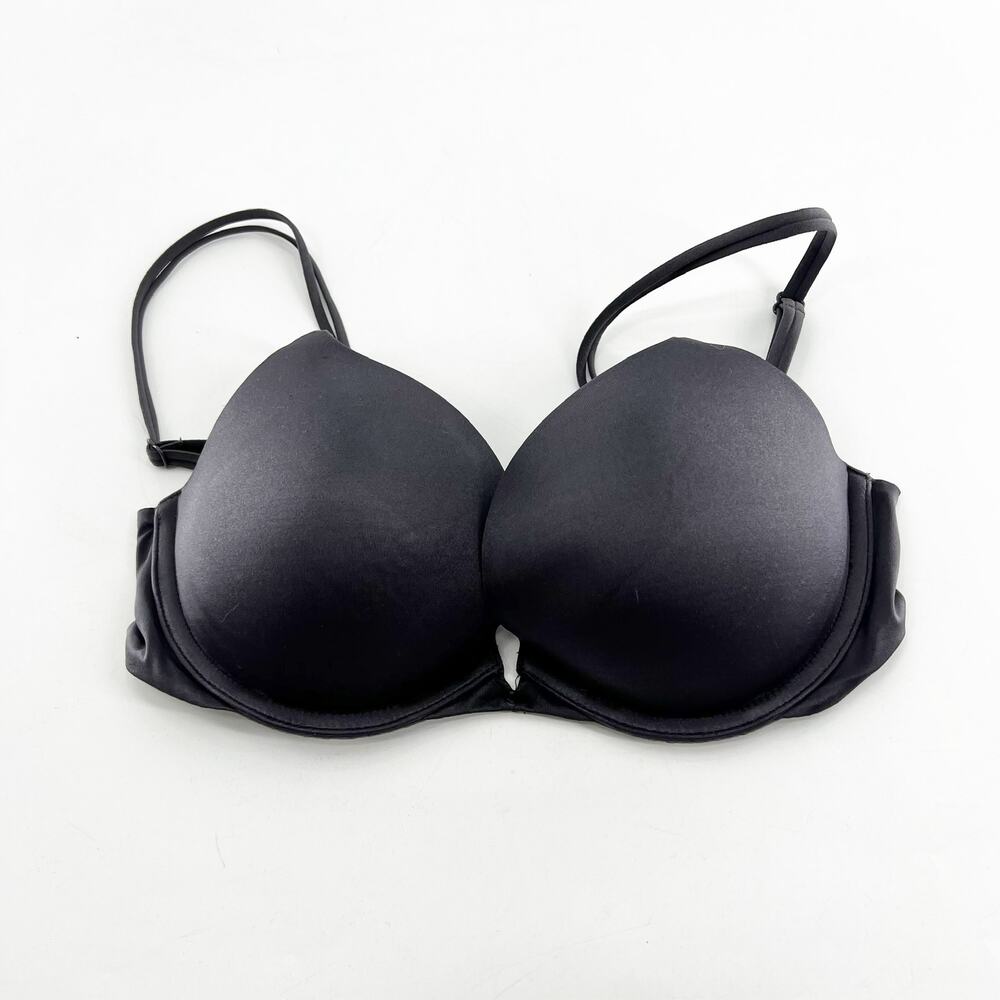 Victoria's Secret Women's Dark Gray Racerback Mesh Very Sexy Push Up Bra 32D - Picture 1 of 3